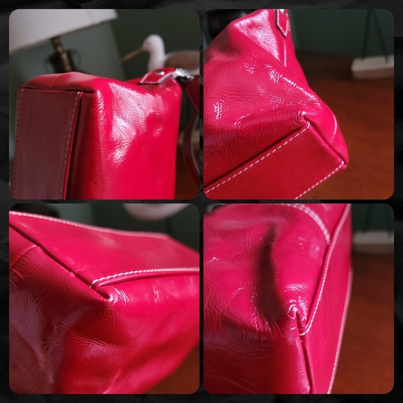 Coach Y2K Red Patent Leather Demi Mini Bag - Picture 12 of 14